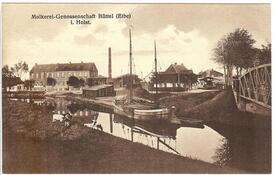 1910 Lösch- und Landeplatz am Bütteler Kanal in Büttel