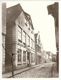 1870 Deichstraße (Blick von der Einmündung am Markt) in Wilster