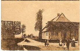 1918 Straße Dörferdeich (Dover Deich = Alter Deich) in Brokdorf