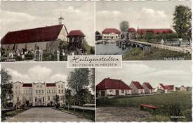 1963 Heiligenstedten - Kirche St. Marien, Klapp-Brücke, Herrenhaus, Siedlung 