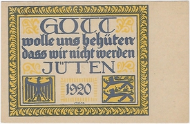 Volksabstimmung in Schleswig
in der südlichen Zone am 14. März 1920