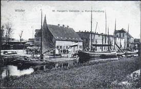 1909 Hafenbetrieb auf der Wilsterau an der Rumflether Straße