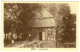 1918 Kleines Gartenhaus bzw. Badehaus im Bürgermeister Garten der Stadt Wilster