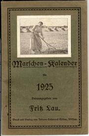 Marschen-Kalender 1925