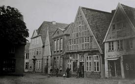 1865 östliche Ecke des Marktplatzes, Einmündung Kohlmarkt