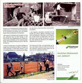 2012 Festschrift Tennis Club Rot-Weiss Wilster 100 Jahre alt