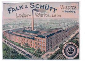 1907 Lederfabrik von Falk & Schütt in Rumfleth, Stadt Wilster