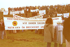 30.10.1976 Brokdorf - Demonstration gegen den Bau des Kernkraftwerkes