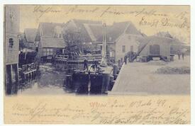 1898 Hafen am Rosengarten in der Stadt Wilster