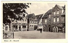 1938 Neumarkt und Schmiedestraße in der Stadt Wilster