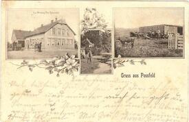 1900 Poßfeld in der Gemeinde Nortorf in der Wilstermarsch - Gasthof Zur Erholung