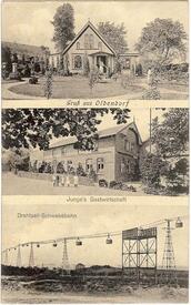 1910 Oldendorf - Wohnhaus, Gastwirtschaft Junge, Drahtseilbahn