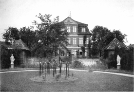 1902 Neues Rathaus - Palais Doos und Bürgermeister Garten in der Stadt Wilster