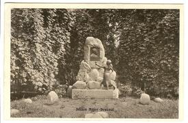 1915 Denkmal für Johann Meyer im Stadtpark der Stadt Wilster