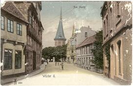 1905 Op de Göten (damalige Markt Straße) in Wilster