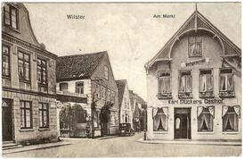 1920 Markt, Zingelstraße in der Stadt Wilster 