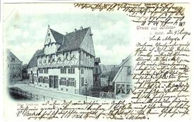 1898 Marktstraße (spätere Op de Göten) mit dem Alten Rathaus