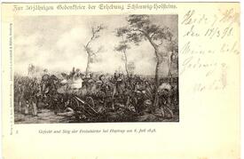 08.07.1848 Sieg der Schleswig-Holsteinischen Freicorps bei Hoptrup