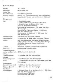 1975 Technische Daten Störsperrwerk; Broschüre Krückau-, Pinnau-, Störsperwerk