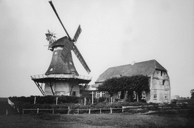 1880 Stadt Mühle an der Mühlenstraße in Wilster