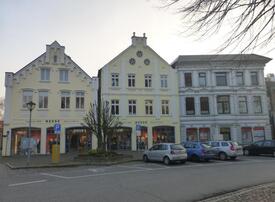2019 Bauwerke Am Markt in der Stadt Wilster
