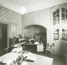 1989 Diele und ehemalige Küche im Erdgeschoss im Palais Doos - Neues Rathaus der Stadt Wilster