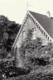 1960 Rückseite Haus Klosterhof 31 - zu den Stadtwerken Wilster gehöriges Wohnhaus 