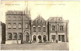 1906 Marktplatz Südseite in der Stadt Wilster