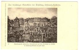 Schleswig-Holsteinische Erhebung 1848.07. - Biwak bei Gravenstein-Atzbüll 