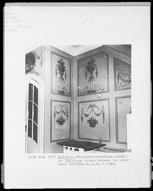1830 Interieur - Malereien auf Vertäfelungen - im Palais Doos in der Stadt Wilster