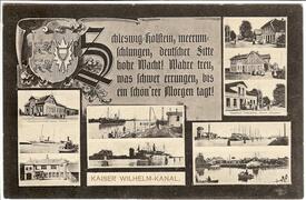 1917 Kaiser-Wilhelm-Kanal, Gasthöfe Taterpfahl, Zur Fähre und Zur Linde
