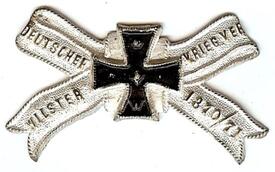 Abzeichen des 1883 gegründeten Militärvereins Wilster