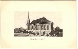 1864 Markt mit St. Bartholomäus Kirche zu Wilster