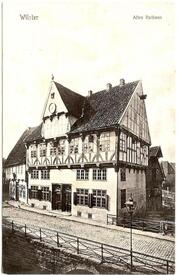 1898 Marktstraße (spätere Op de Göten) mit dem Alten Rathaus in Wilster