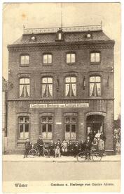 1907 Gasthaus & Herberge von Gustav Ahrens am unteren Kohlmarkt in der Stadt Wilster