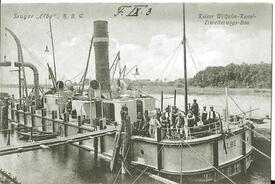 1907 - 1914 Bagger beim Ausbau des Kaiser-Wilhelm Kanals