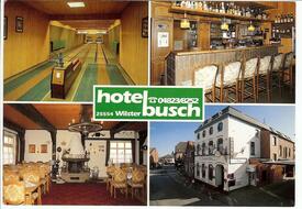 1990 Gaststätte Krug zum grünen Kranze - Hotel Busch am Kohlmarkt in der Stadt Wilster