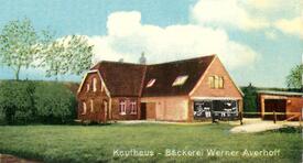 1970 Brokdorf (Elbe) - Wohn- und Geschäftshaus der Bäckerei Werner Averhoff