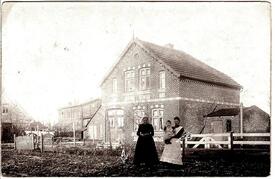 1914 am Bahnhof St. Margarethen in Flethsee Gemeinde Landscheide in der Wilstermarsch