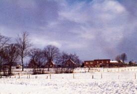 Winter 1977/78 Blick von Moorhusen nach Kleve