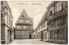 1913 Marktstraße - spätere Op de Göten in der Stadt Wilster