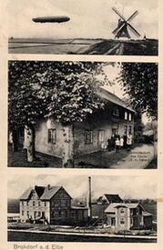 1912 Brokdorf - Deichmühle, Gasthof Zur Linde, Meierei