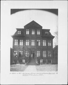 1907 Gartenseite Palais Doos Neues Rathaus der Stadt Wilster