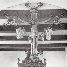 1962 - Gotisches Triumphkreuz in der Kirche St. Nicolai zu Beidenfleth in der Wilstermarsch