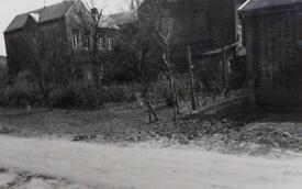 1956 Bau der Etatsrat-Michaelsen-Straße im Bereich der Mittelschule Wilster