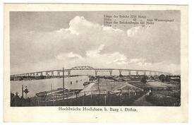 1925 Die Eisenbahn-Hochbrücke bei Hochdonn