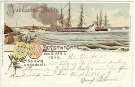 Schleswig-Holsteinische Erhebung, 05.04.1849 Niederlage dänischer Schiffe in der Eckernförder Bucht