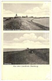 1934 Deich an der Elbe bei Brokdorf