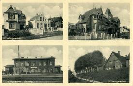 1925 St. Margarethen - Bahnhofstraße, Villa von Loh, Bahnhof, Deichhäuser