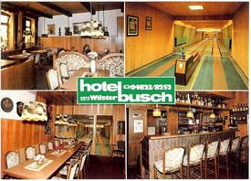 1990 Gaststätte Krug zum grünen Kranze - Hotel Busch am Kohlmarkt in der Stadt Wilster